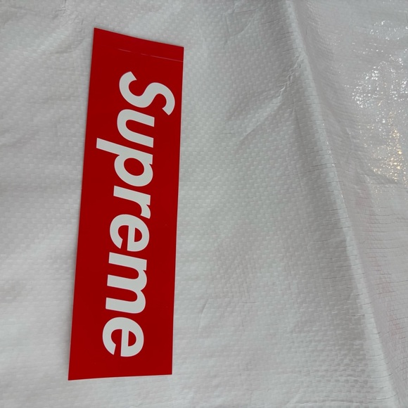 Supreme White Tote Bag and Box Logo Sticker - Picture 9 of 13